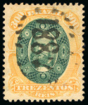 Stamp of Brazil » 1866-83 Dom Pedro » "Dom Pedro" Lots and Collections 1866-79 Cancellations: assembly comprising over 150 stamps
