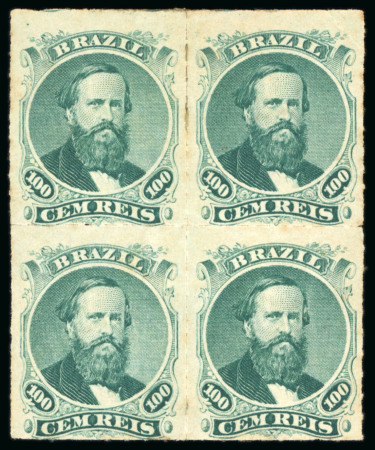 Stamp of Brazil » 1866-83 Dom Pedro » "Dom Pedro" Lots and Collections 1866-79, an impressive lot containing 135 multiples