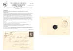 Stamp of Great Britain » 1840 1d Black and 1d Red plates 1a to 11 1840 Cover to London franked with a 1d black PH, cancelled by the orange-red Maltese Cross of Chertsey