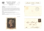 Stamp of Great Britain » 1840 1d Black and 1d Red plates 1a to 11 1840 (Oct 31) entire from Kendal with 1840 1d black pl.6 KA