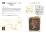 Stamp of Great Britain » 1840 1d Black and 1d Red plates 1a to 11 1840 (Oct 27) wrapper from Wincanton to Bradford with 1840 1d black pl.8