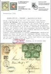 Stamp of Syria 1862 Incoming mail from Switzerland, sent to Aleppo franked with 1857-60 Strubels