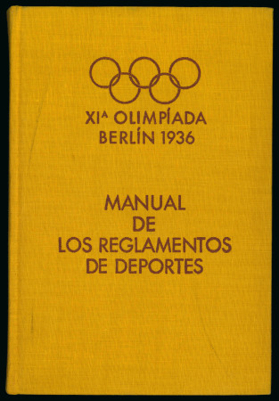 Stamp of Olympics » 1936 Berlin » Documents, Programmes, Tickets, etc. "Handbook of the General Provisions and Sports Regulations" by the Organising Committee in Spanish