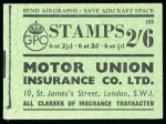Stamp of Great Britain » Booklets 1942, 2s6d booklet, edition 163, complete