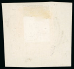 Stamp of Great Britain » 1855-1900 Surface Printed » 1883-84 Lilac & Green Issue 1884 4d dull green JH tied top small piece of De La Rue archive page by crisp Portsmouth "IL" JA 5 85 squared circle trial cancellation