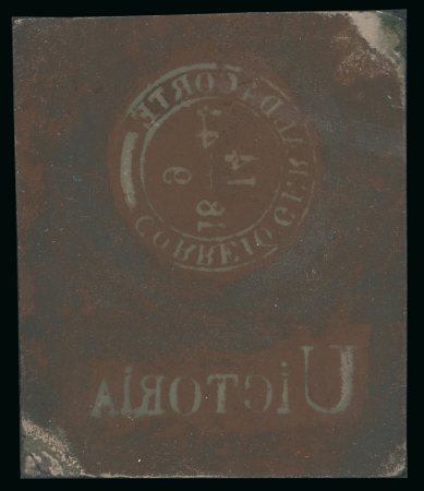 Stamp of Brazil » 1843 Bull's Eyes (1843) "Bull's Eyes", Sperati's negative cliché on celluloid of cancellations