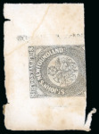 Stamp of Canada » Newfoundland Newfoundland - 1857 8d, essay on paper, on the reverse