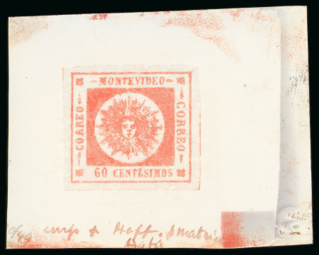 Stamp of Uruguay Uruguay - 1859 Large Sun 60c, thin numerals issue,