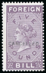 Stamp of Large Lots and Collections Great Britain - Revenues: 1694-1960s, An advanced collection of revenues in four albums