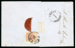 Stamp of Austria 6Kr braun + 1Kr orangegelb (3, inklusive 1 Paar) +