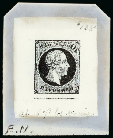 Stamp of German States » Hannover German States, Hannover - 1861 10 gr, cliché on celluloid