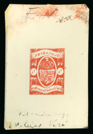 Stamp of German States » Oldenburg German States, Oldenburg - 1861 ¼sg, cliché of type
