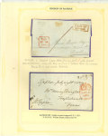 Stamp of Ireland » Pre-Stamp Postal History 1721-1921 Attractive mixed assembly from an old-time