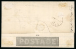 Stamp of Great Britain » 1840 Mulreadys & Caricatures 1843 (May 17) 1d Mulready lettersheet cancelled by the London Number 3 Maltese Cross