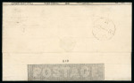 Stamp of Great Britain » 1840 Mulreadys & Caricatures 1843 (Nov 30th) 1d Black Mulready letter sheet (A19)