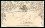 Stamp of Great Britain » 1840 Mulreadys & Caricatures 1843 (Nov 30th) 1d Black Mulready letter sheet (A19)