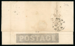 Stamp of Great Britain » 1840 Mulreadys & Caricatures 1843 (May 4th) 1d Black Mulready letter sheet (A78)
