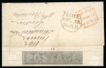 Stamp of Great Britain » 1840 Mulreadys & Caricatures 1843 (Nov 11th) 1d Black Mulready letter sheet (A6)