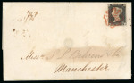 Stamp of Great Britain » 1840 1d Black and 2d Blue "May Dates" 1840 (May 19th) wrapper franked with 1d grey black