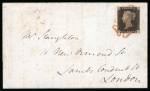 Stamp of Great Britain » 1840 1d Black and 2d Blue "May Dates" 1840 (May 30th) wrapper sent from Ware franked with