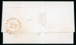Stamp of Great Britain » 1840 1d Black and 2d Blue "May Dates" 1840 (May 20th) Entire sent from Sheffield to Liverpool,