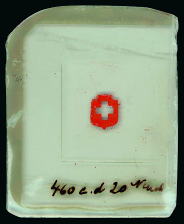 Stamp of Switzerland / Schweiz » Orts-Post und Poste Locale Switzerland, Neuchatel - 1851 Poste Locale 5c, glass