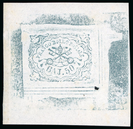 Stamp of Italian States » Papal States Italian States, Papal States - 1852 50baj, working