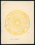 Stamp of France France - Ceres First Issue 1fr, die proof with Jean
