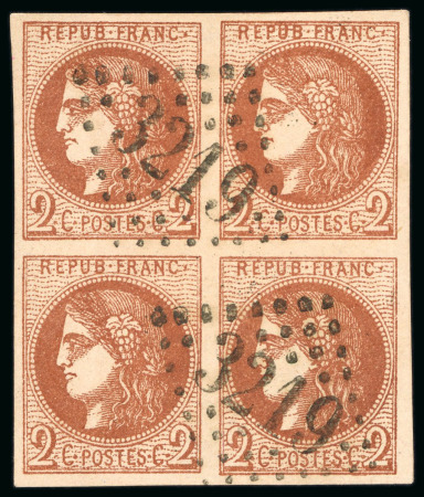 Stamp of France France - Bordeaux Issue 2c brown type C (Sperati produced