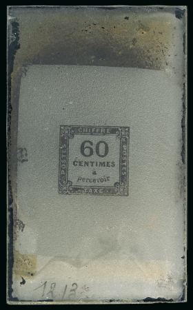 Stamp of France France – postage due – 1871 60c, glass support