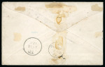 Stamp of Bahamas 1880 (Feb 2) Advertising cover for the Royal Victoria Hotel in Nassau, sent to the USA with 1863 4d dull rose perf.14