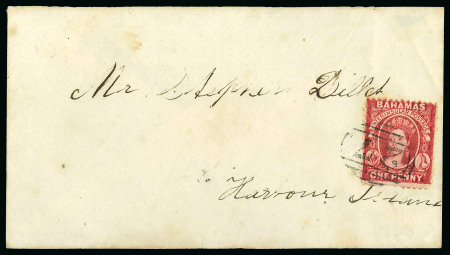 Stamp of Bahamas Undated envelope from Nassau to Harbour Island, addressed