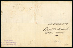 Stamp of Barbados 1874 (Feb 28) wrapper to London with 1873 wmk large star 1s black