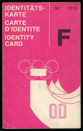 Stamp of Olympics » 1976 Innsbruck 1976 Innsbruck identity card for a Romanian bobsleigher,