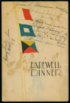Stamp of Olympics » 1928 Amsterdam » Memorabilia 1928 United States Shipping Lines "Farewell Dinner" menu signed by 27 people, mostly boxers and boxing coaches