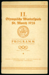 Stamp of Olympics » 1928 St. Moritz 1928 St. Moritz general rules and programme in German,