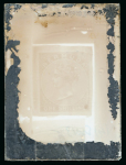 Stamp of Bermuda Bermuda - 1883 1s, exposure trial on glass in sepia