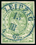 Stamp of German States » Saxony German States, Saxony - 1851 3pf green, reproduction