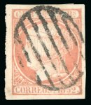 Stamp of Spain Spain - 1852 2r Queen Isabella II, finished production
