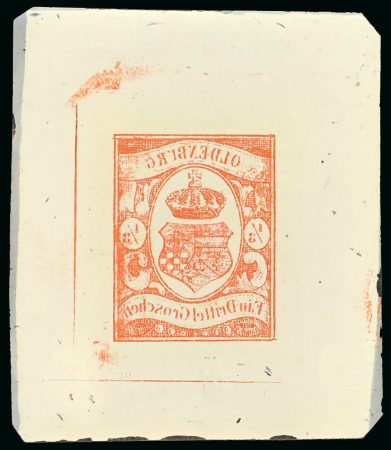 Stamp of German States » Oldenburg German States, Oldenburg - 1859 (or 1861) 1/3g, cliché