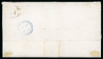 Stamp of British Levant  1870 (May 18) wrapper sent to England with 1864-79 1d red pl.102 tied by "C" barred oval