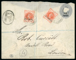 Stamp of British Levant  1891-1901, group of 8 covers with mostly Jubilee frankings