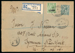 Stamp of British Levant  1912-23, group of six KGV covers/cards