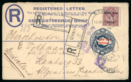 Stamp of South West Africa 1907-48ca., group of 200+ covers showing a wealth of frankings, cancels, etc