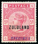 Stamp of South Africa » Zululand 1888-96, Mint & used selection on two double sided stockpages