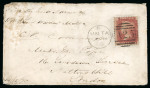 Stamp of Malta 1870 (Dec 14) Sailor's concessionary rate cover from Malta to England, franked with GB 1864-79 1d red