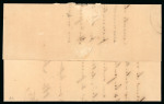 Stamp of Malta 1836 entire to the Sardinian Consul in Alexandria (Egypt) bearing a fine s/l "Malta Post Office" hs 
