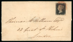 Stamp of Great Britain » 1840 1d Black and 1d Red plates 1a to 11 1840 (Oct 4) Wrapper from Sunderland (Durham) to London