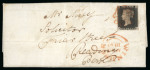 Stamp of Great Britain » 1840 1d Black and 1d Red plates 1a to 11 1840 (Aug 13) Entire from Eton with 1840 1d black pl.2 BL good to very good margins