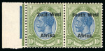 Stamp of South West Africa 1923 Setting II 10s mint n.h. left marginal se-tenant